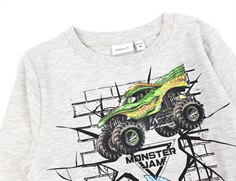 Name It light grey melange Monster Jam sweatshirt